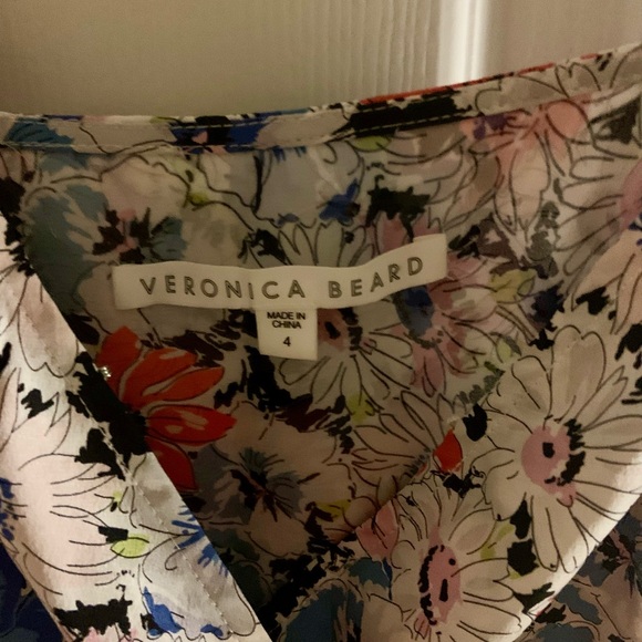 Veronica Beard Multicolor Silk Floral Dress - Picture 5 of 6